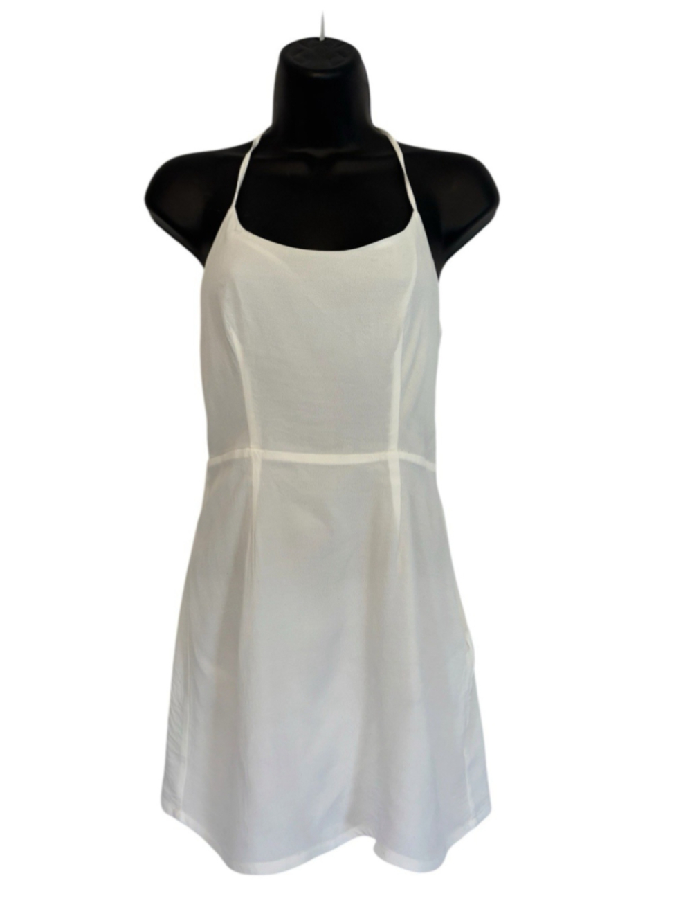 NBD Chels White Mini Dress Revolve Halter Fit & Flare Bridal Shower Mini Sz S